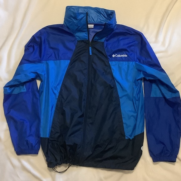 Columbia Two-Tone Blue Windbreaker - Picture 1 of 4